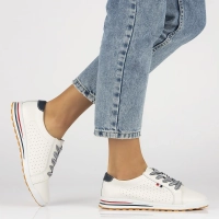 Leather shoes Filippo DP3509/24 WH white