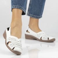 Leather shoes Filippo DP7759/26 WH white