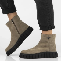 Leather ankle boots Filippo DBT6301/25 TP taupe