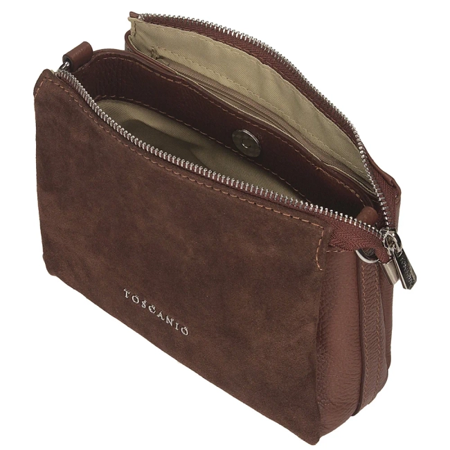 Leather handbag Toscanio G91 brown