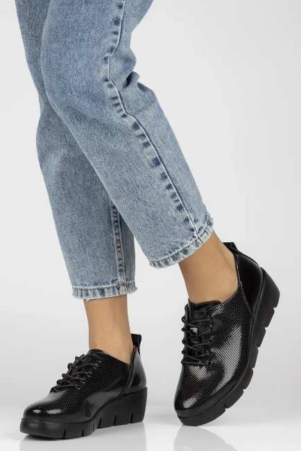 Leather shoes Filippo DP4797/23 BK black