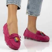 Leather loafers Filippo DP6136/25 FH fuchsia
