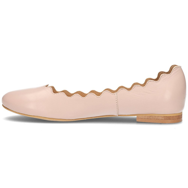 Leather ballerinas Alexio Giorgio 1F beige