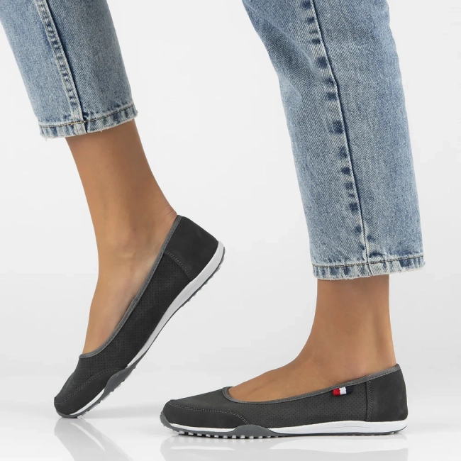 Leather shoes Filippo DP143/23 GR grey