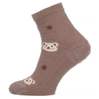 Women's Socks bear heads+dots