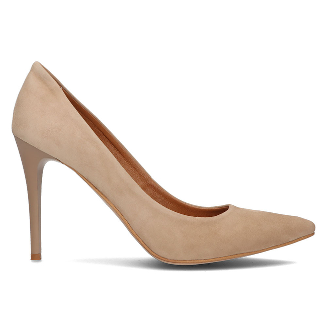 Leather pumps Filippo 956 beige suede