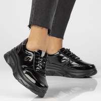 Skórzane Sneakersy Filippo DP2138/22 BK L czarne