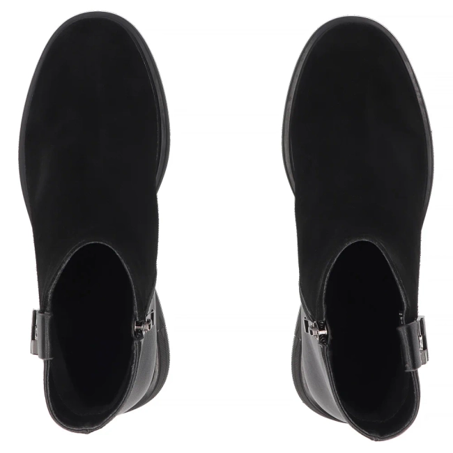 Skórzane botki Filippo DBT8249/26 BK czarne