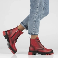 Ankle Boots leather Artiker 53C0796 red