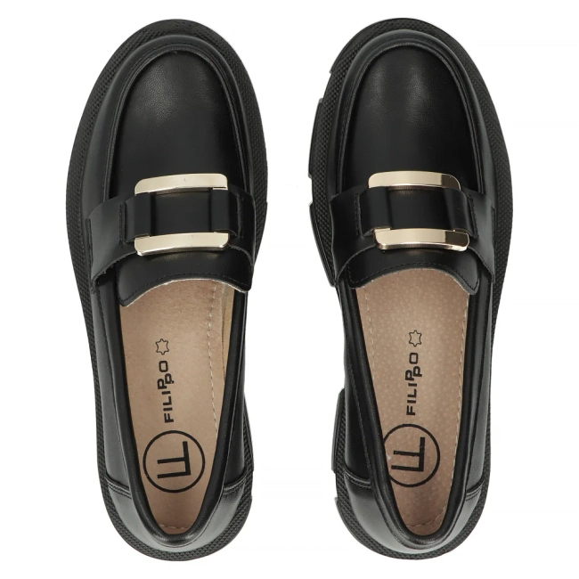 Leather shoes Filippo DP6099/24 BK black