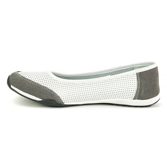 Półbuty Filippo DP142/18 WH GR Białe Szare