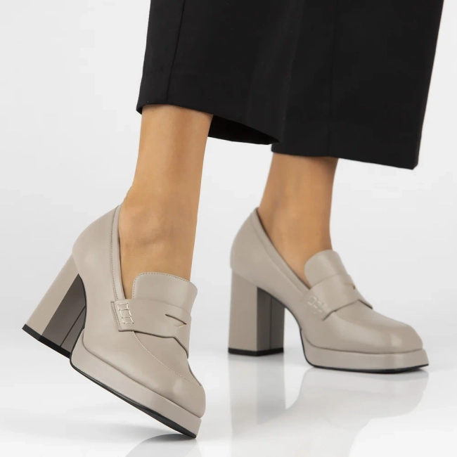 Leather shoes Filippo DP6172/24 BE beige