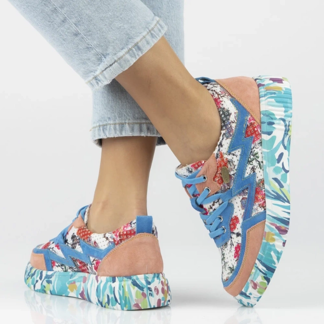 Leather sneakers Laura Vita soleno 06 blue