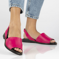 Leather sandals Filippo 40327 fuchsia