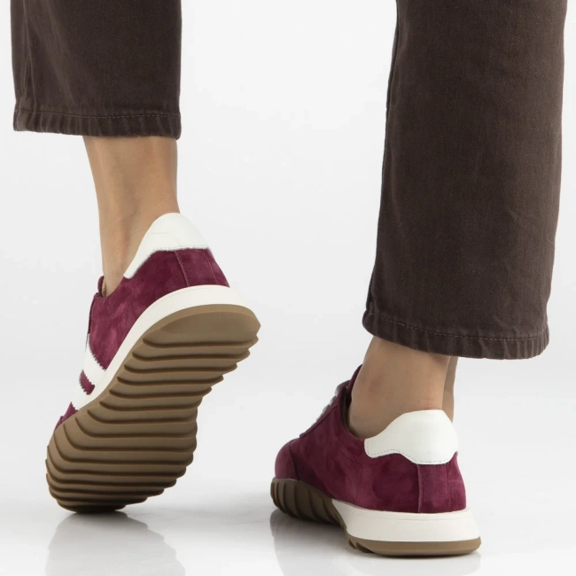 Skórzane sneakersy Filippo DP7534/26 BG bordowe