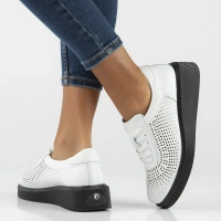 Leather shoes Filippo DP6213/24 WH white