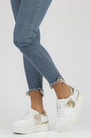 Leather Sneakers Filippo DP3688/22 WH GO white