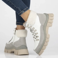 Leather ankle boots Filippo DBT6471/24 WH white