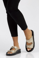 Leather flip-flops Filippo DK3599/22 GO gold