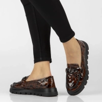 Leather shoes Filippo DP8004/26 BR brown