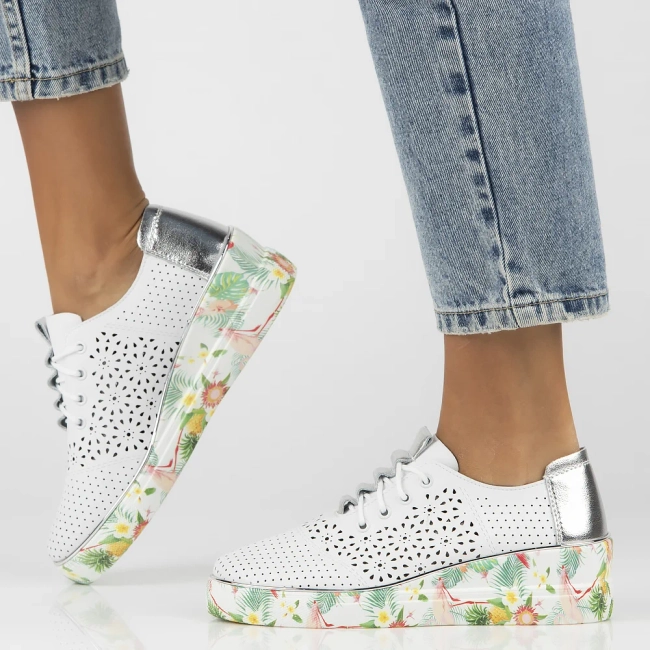 Leather shoes Artiker 56C1799 white