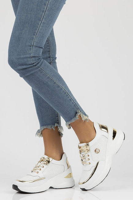 Leather Sneakers Filippo DP3655/22 WH white