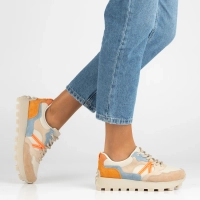 Skórzane sneakersy Filippo DP7559/26 BE OR beżowe