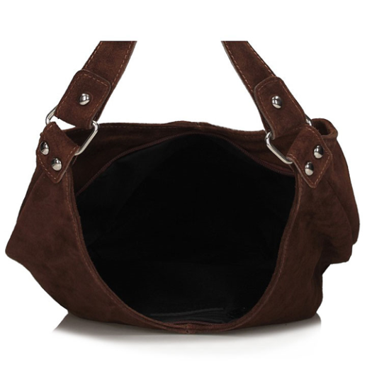 Handbag Toscanio Hobo Suede A284 brown