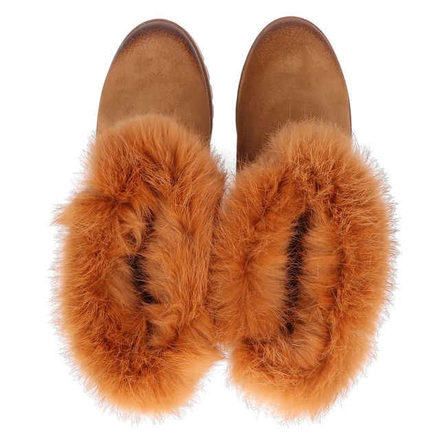 Skórzane botki Filippo 60347 brązowe