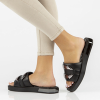 Leather flip-flops Filippo DK3903/22 BK black