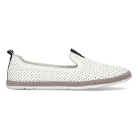 Skórzane półbuty Filippo DP081/21 WH białe