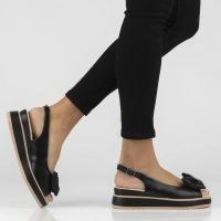 Leather sandals Filippo DS7805/26 BK black