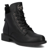 Leather ankle boots Filippo DBT7436/25 BK black