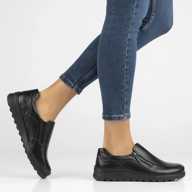 Leather shoes Filippo DP6631/24 BK black