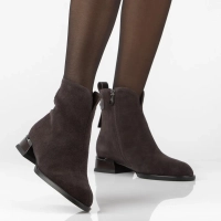 Leather heeled ankle boots Filippo DBT8182/26 D BR brown