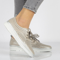 Leather shoes Filippo DP1401/20 SI Silver