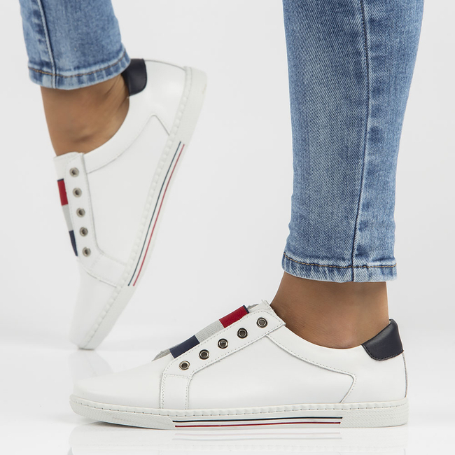 Leather shoes Filippo DP2155/22 WH white