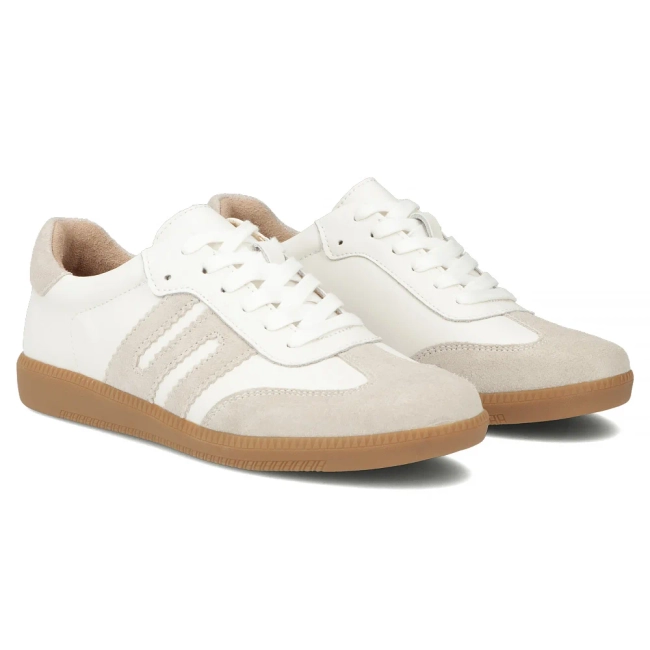 Skórzane sneakersy Filippo DP7492/25 WH białe