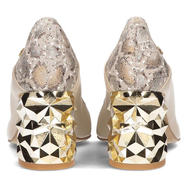 Pumps heeled FILIPPO 05042 beige
