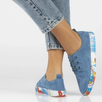 Leather shoes Filippo DP6206/24 BL blue