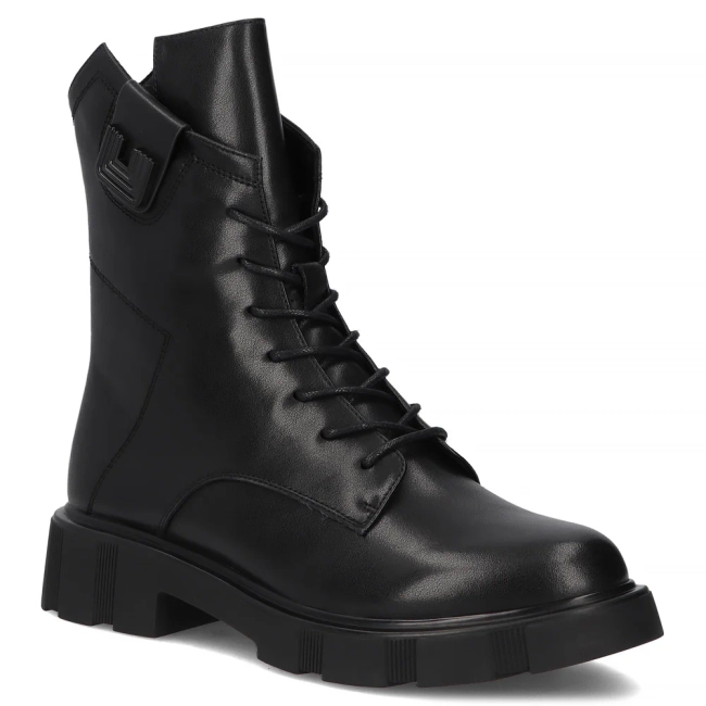 Leather ankle boots Filippo DBT7464/25 BK black