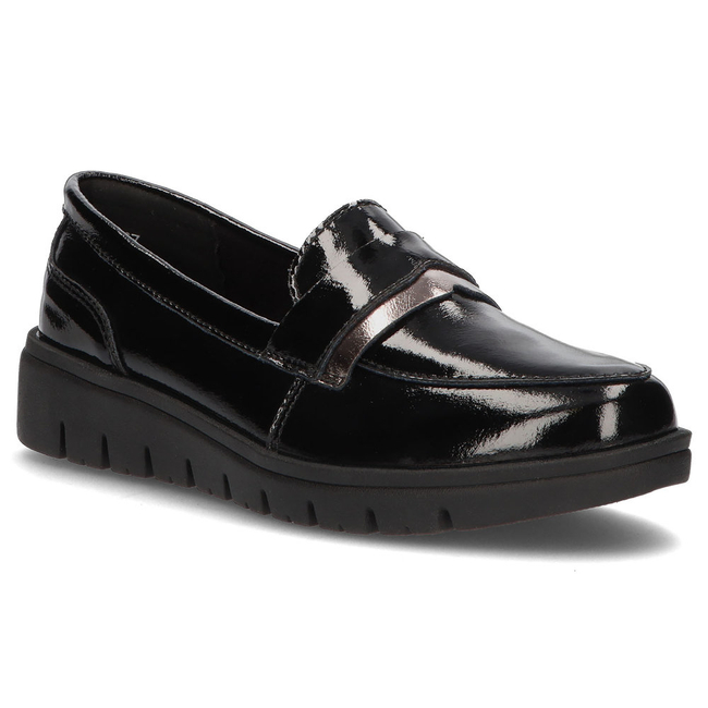 Leather shoes Filippo DP3205/21 BK black