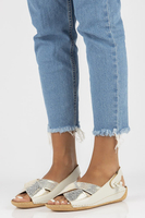 Leather sandals Filippo 00994-37/00-5 ecru