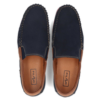 Leather loafers Filippo G-1522K navy blue