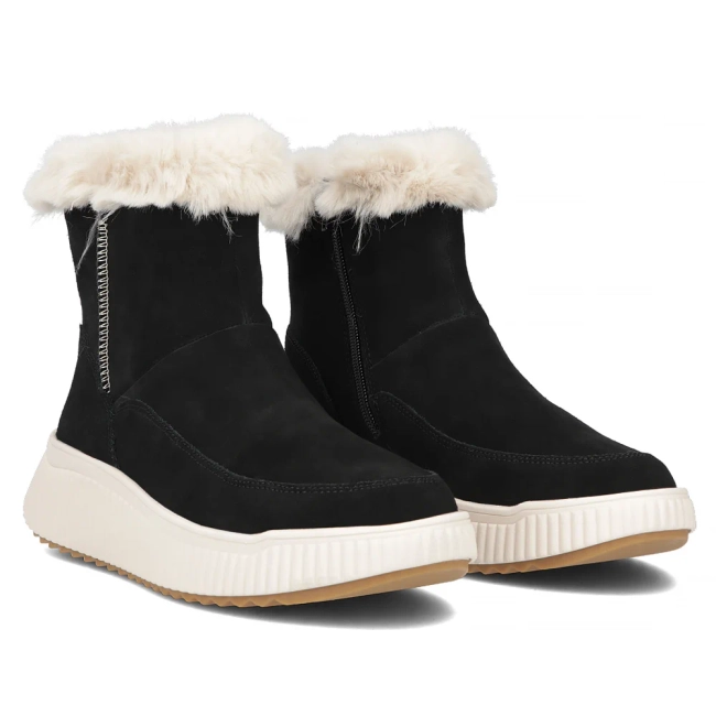 Snow boots Rieker leather W1772-00 Black