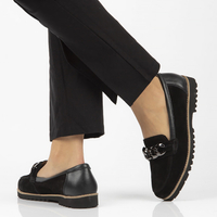 Leather shoes Filippo DP4134/22 BK black