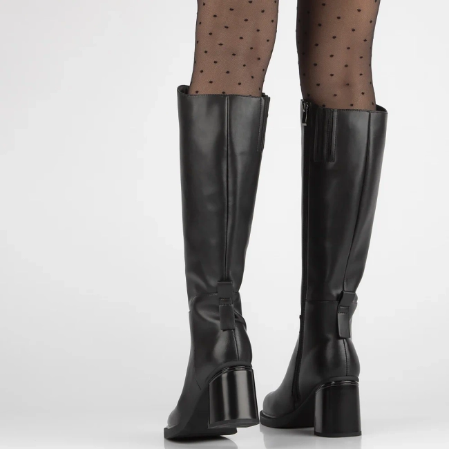 Leather boots Filippo DKZ6538/24 BK black