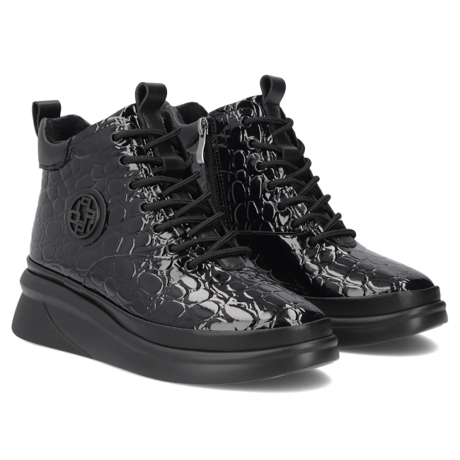 Leather ankle boots Filippo DBT8067/26 BK black