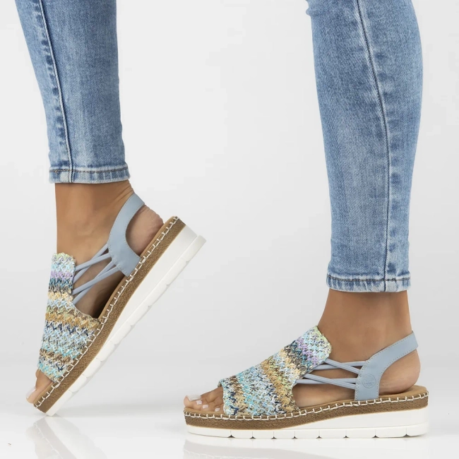 Sandals Rieker V1241-90 blue