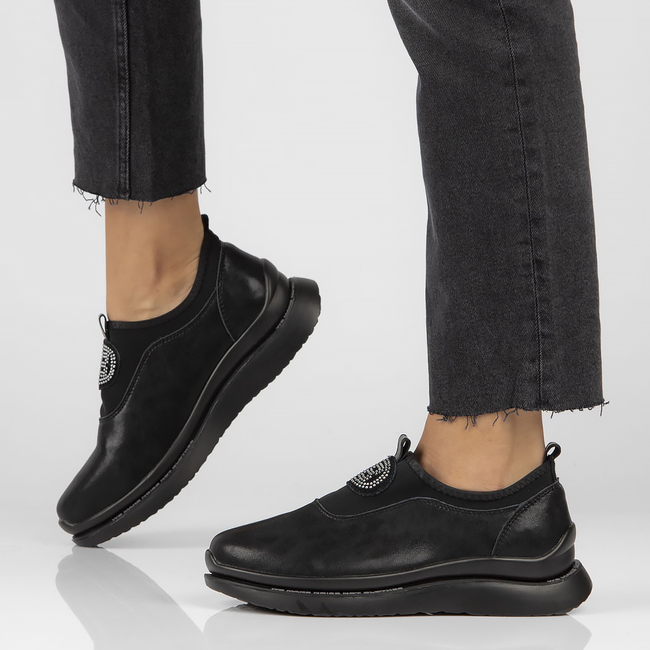 Leather shoes Filippo DP4174/22 BK black